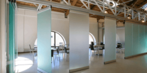 Стеклянные перегородки — Раздвижные перегородки для офисов — фото